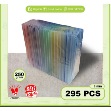Sedotan Boba / Sedotan Bubble / Sedotan Plastik Boba Panjang 21CM / Diameter 8MM