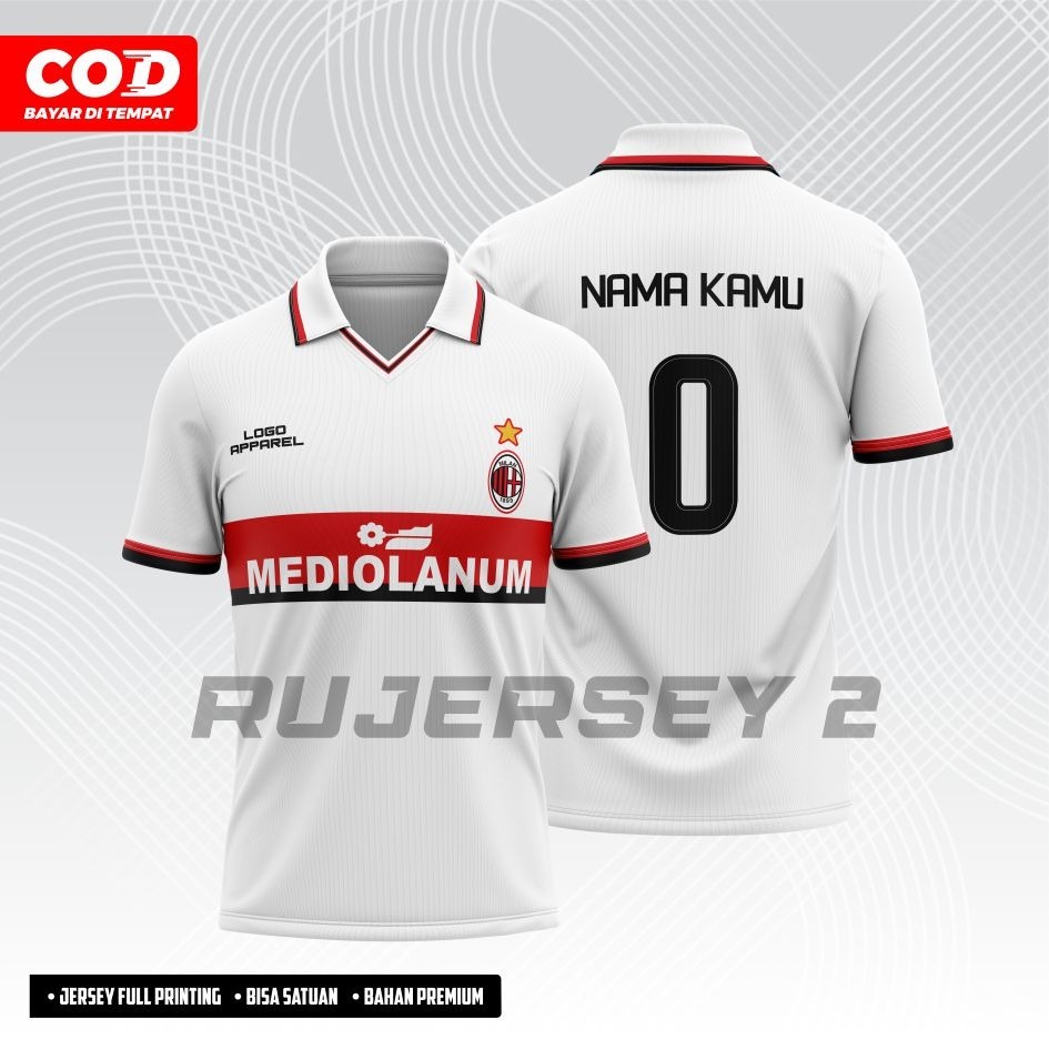 Jersey Retro AC Milan 1991 Away Full Printing