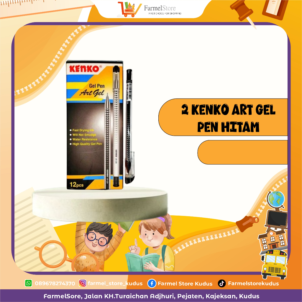 

Kenko Gel Pen Art Black with Good Design