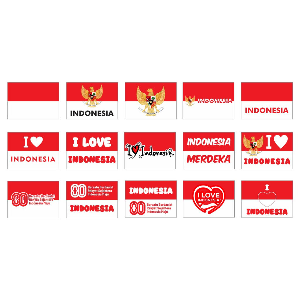 

Sticker Pipi Bendera Indonesia ISI 162 PCS | Tempelan Pipi Merah Putih untuk HUT RI ke80