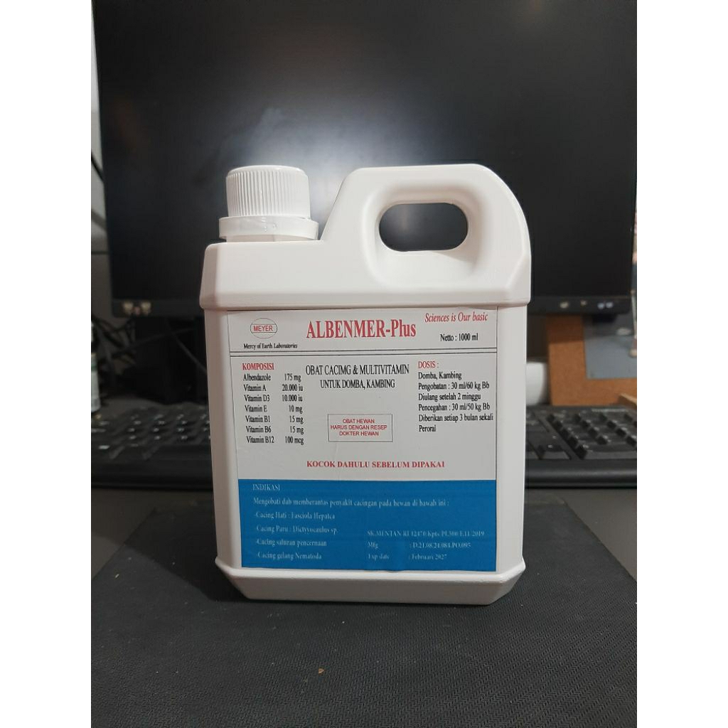 ALBENMER-PLUS Obat Cacing & Multi Vitamin untuk Domba, Kambing