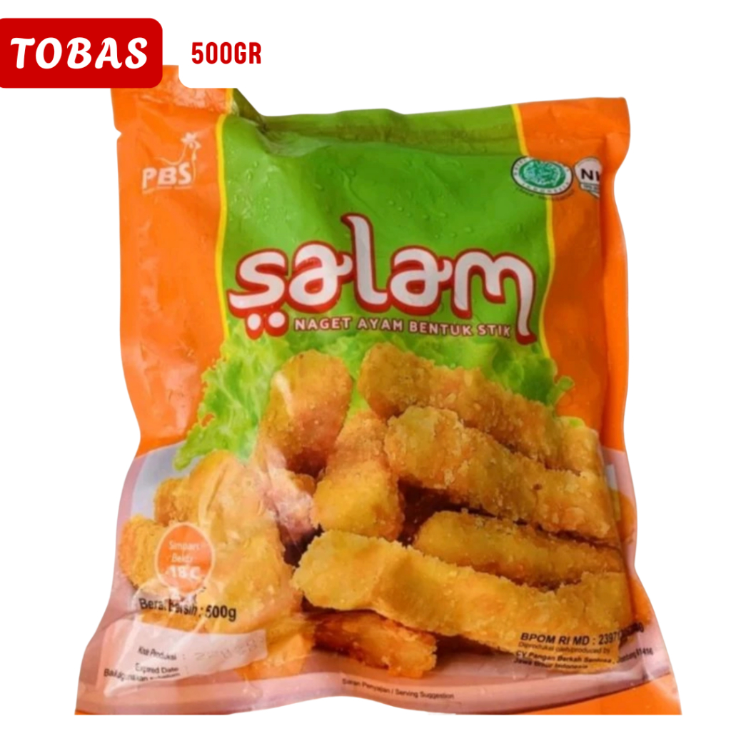 

SALAM Nugget Stick 500gr / Nugget Salam Stick - Nugget Ayam Frozen Food Renyah Siap Goreng untuk Bekal
