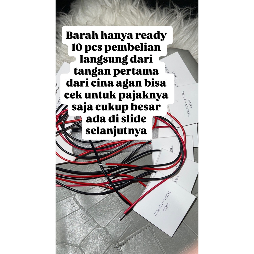 PELTIER TEC1 - 12702 ORIGINAL UNTUK COOLER RAKITAN DLL