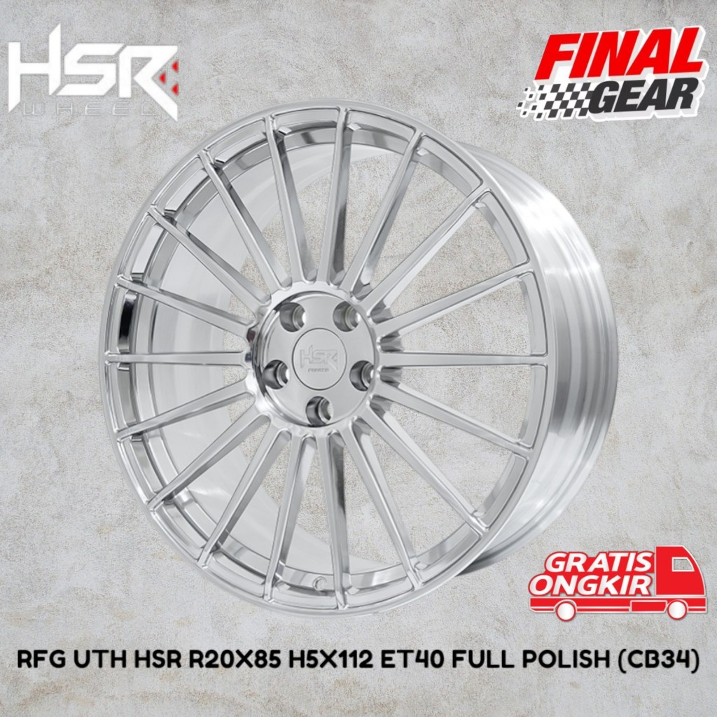 velg racing ring20/velg mobil hsr forged ring20/velm mobil mercedes audi pcd 5x112 warna full pholis