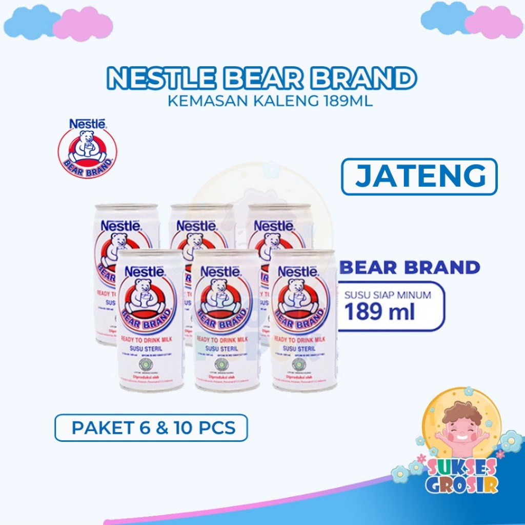 

Susu Bear Brand / Susu Steril Isi 6pcs & 10 Pcs