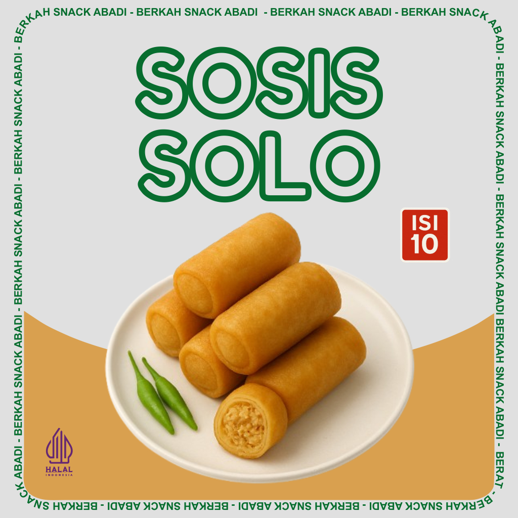 

Sosis Solo Isi Ayam Suir Frozen (Isi 10 Besar) - Ayam Premium
