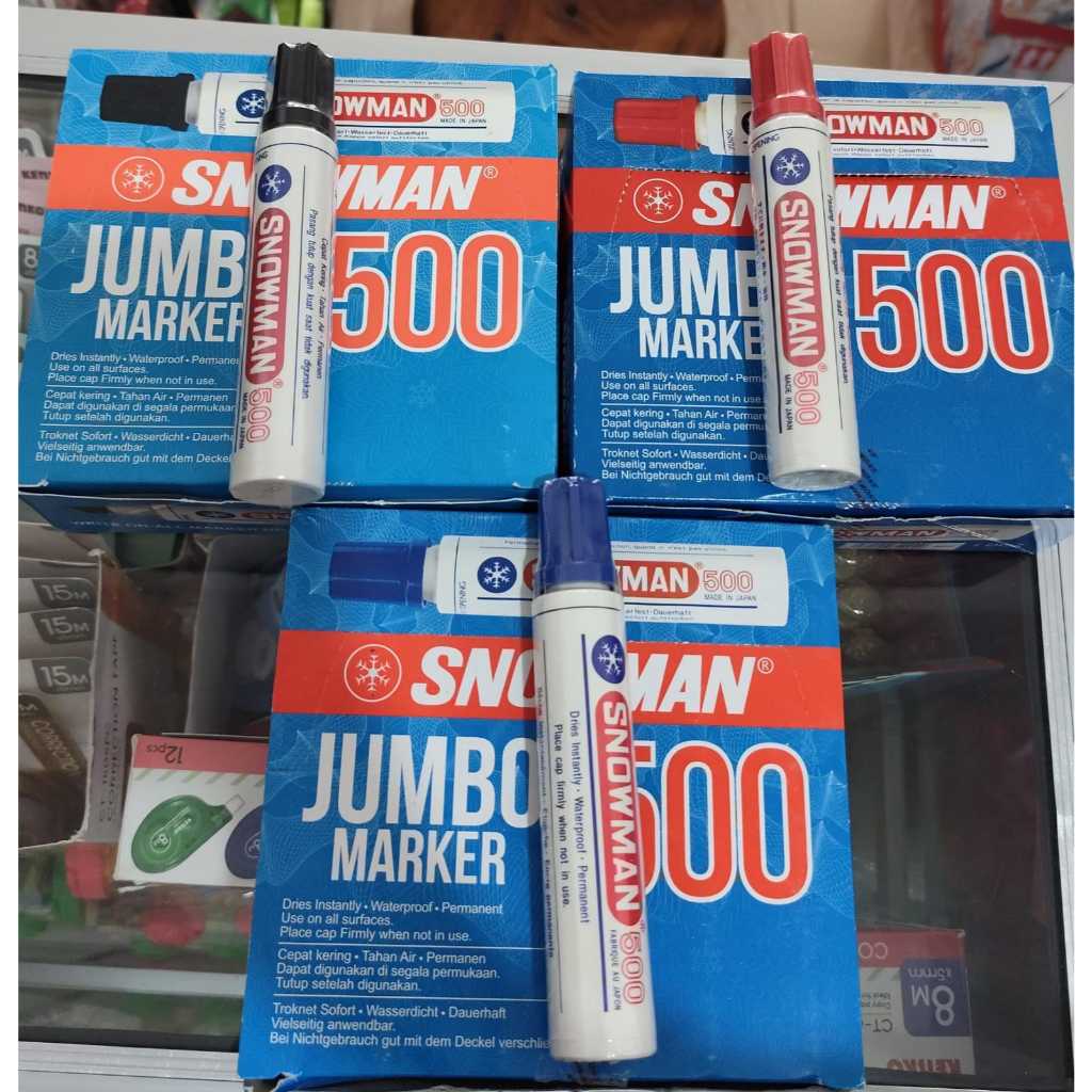 

Spidol Permanent Marker Jumbo - Snowman 500