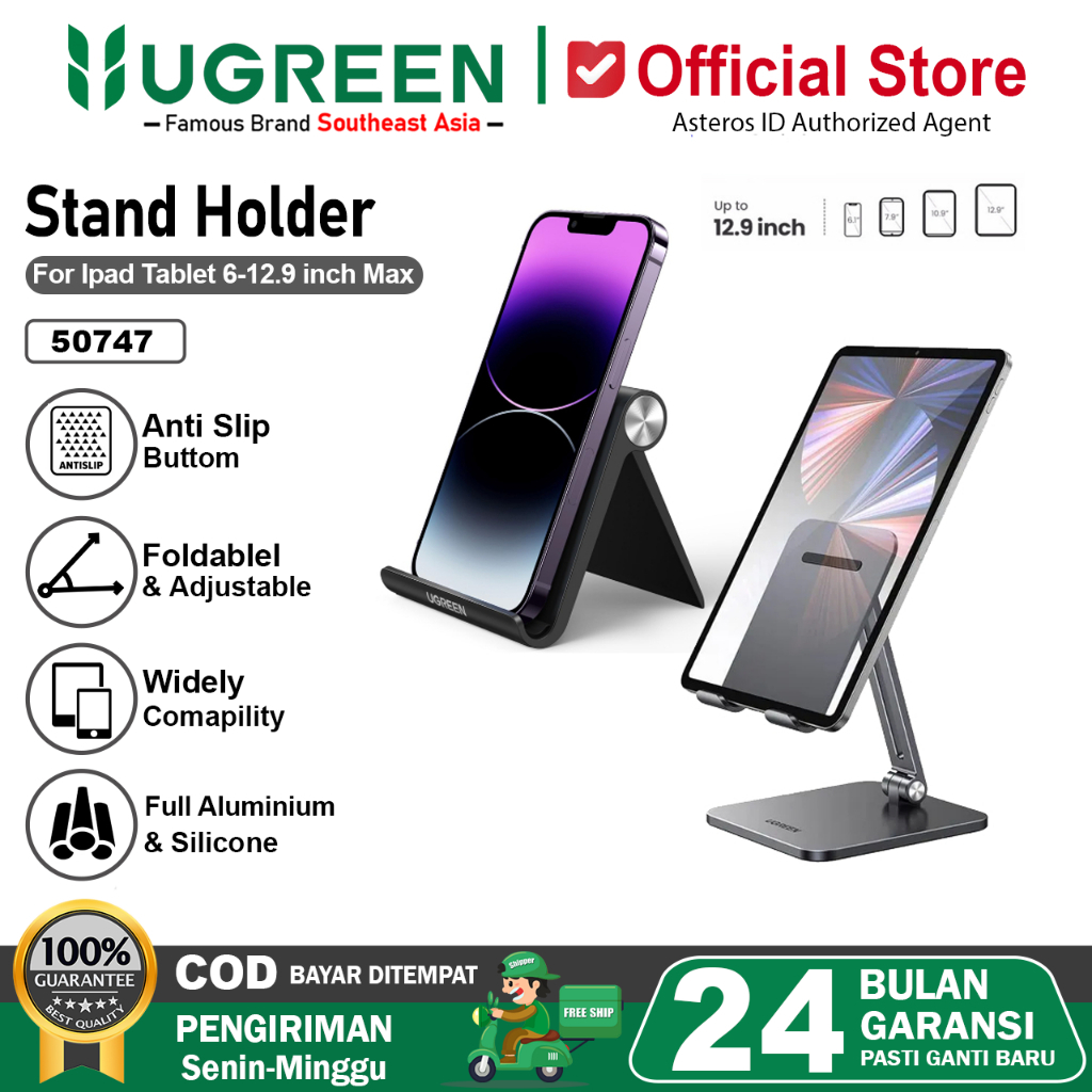 UGREEN Stand Holder Portable Dudukan Untuk Handphone, Tablet, Ipad