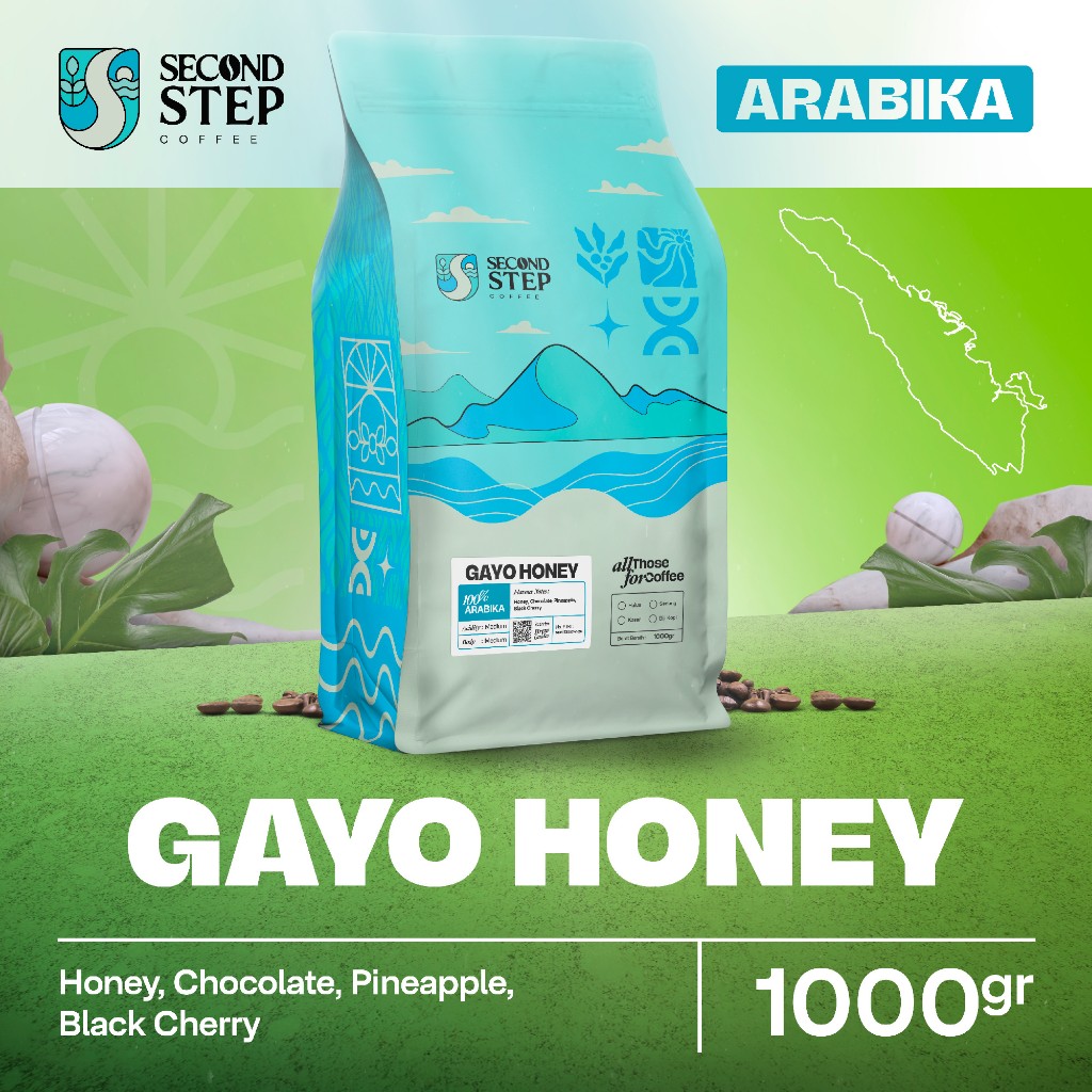 

Biji Kopi Bubuk Arabika Gayo Honey Arabica Coffee Beans Manual Brew 1Kg