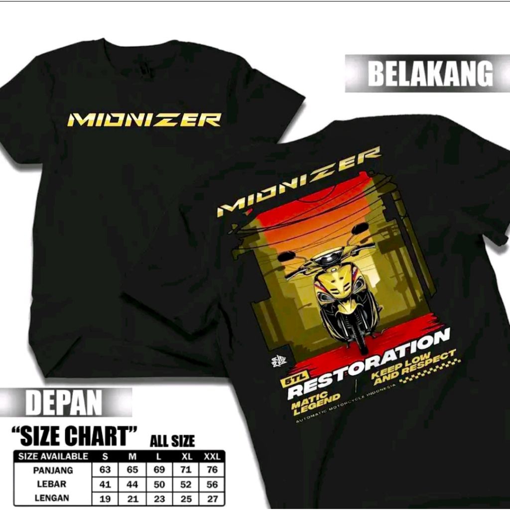 Kaos Distro MIONIZER//KAOS MOTOR KEREN