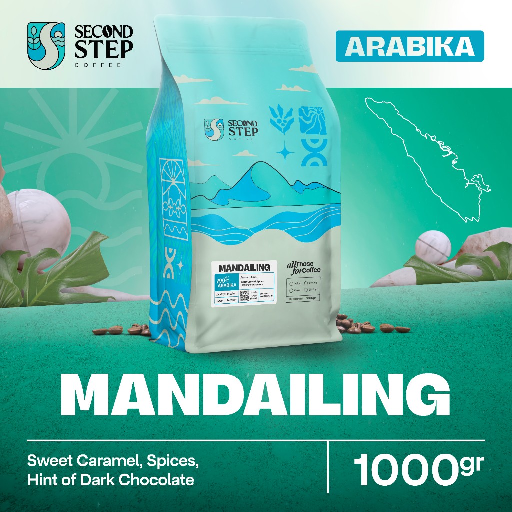 

Kopi Arabika Mandailing Mandheling Arabica Coffee Beans 1Kg Biji Bubuk