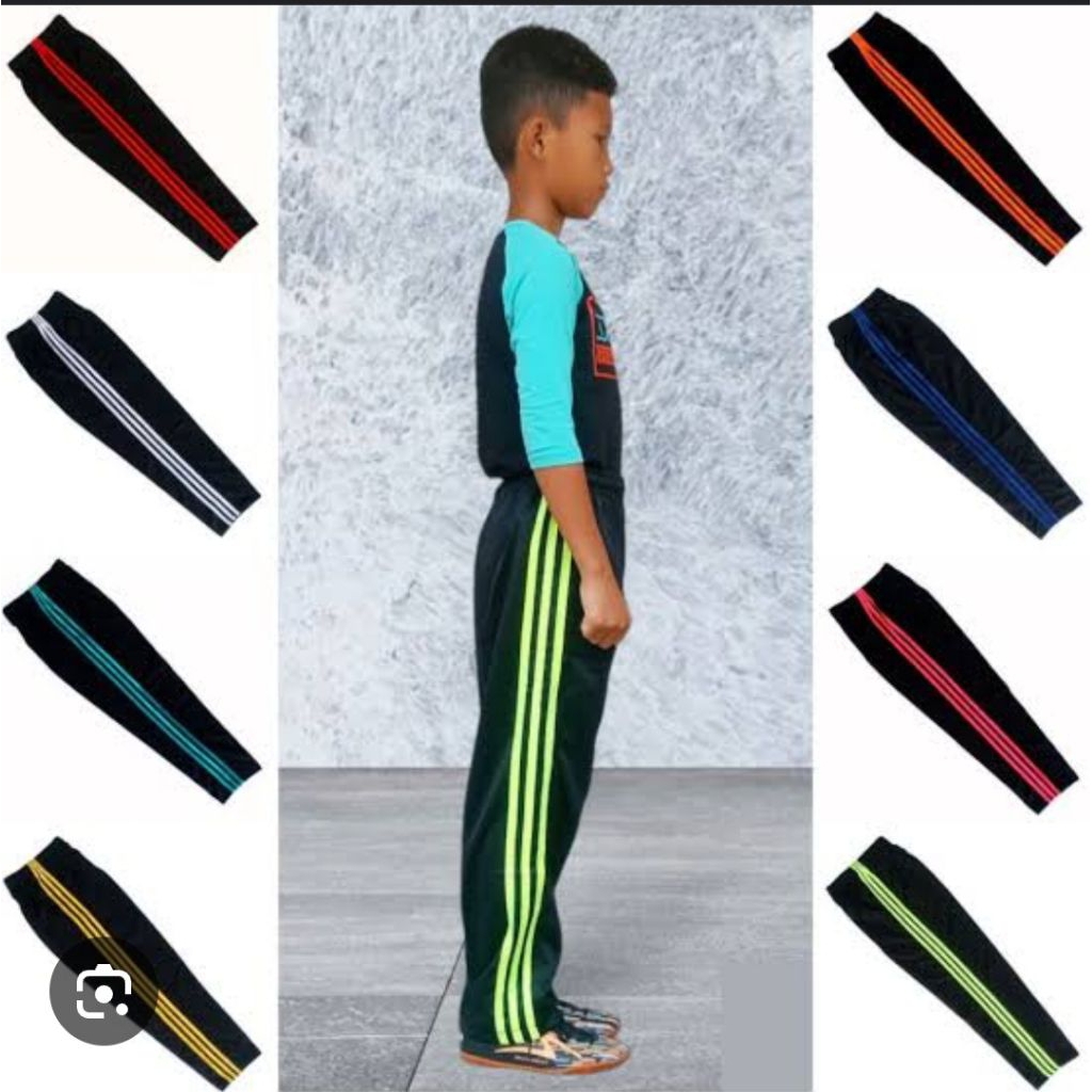 PAKET HEMAT CELANA TRAINING ANAK SD BAHAN LOTTO PREMIUM 100 RB AN DAPET 3 PCS