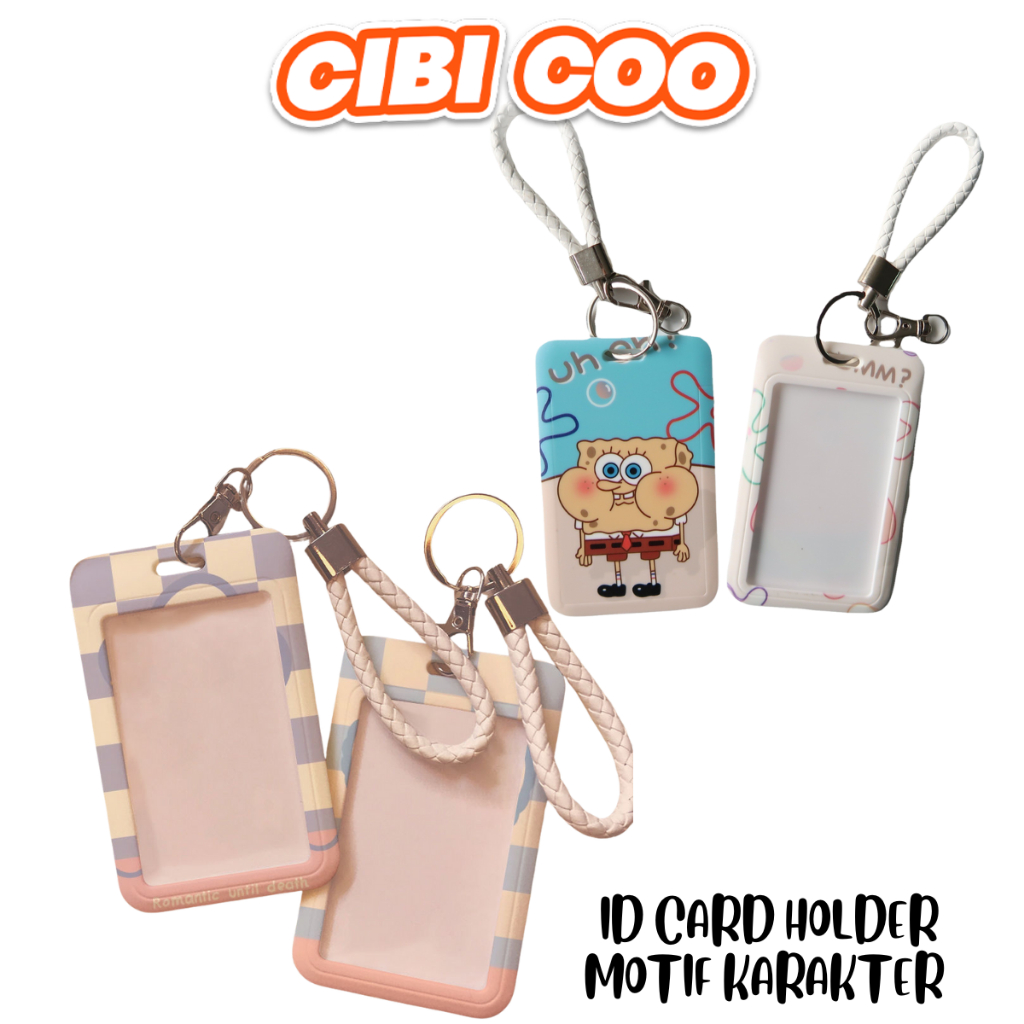 

CIBICOO ID CARD HOLDER MOTIF KARAKTER LUCU TEMPAT KARTU PHOTOCARD PHOTO CARD FLOWER