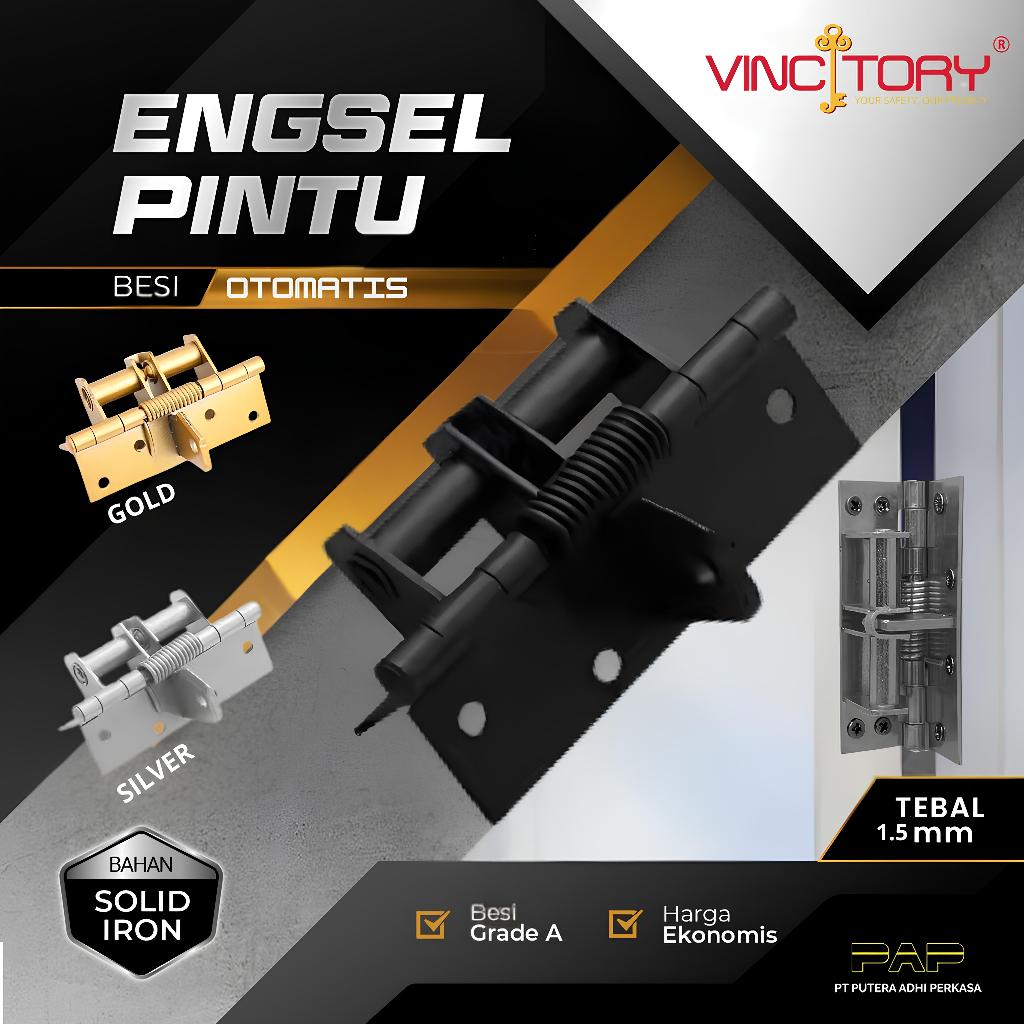 Engsel pintu otomatis hidrolik pintu-Closer Metal 90° otomatis buka tutup bolak balik besi-COD 2883