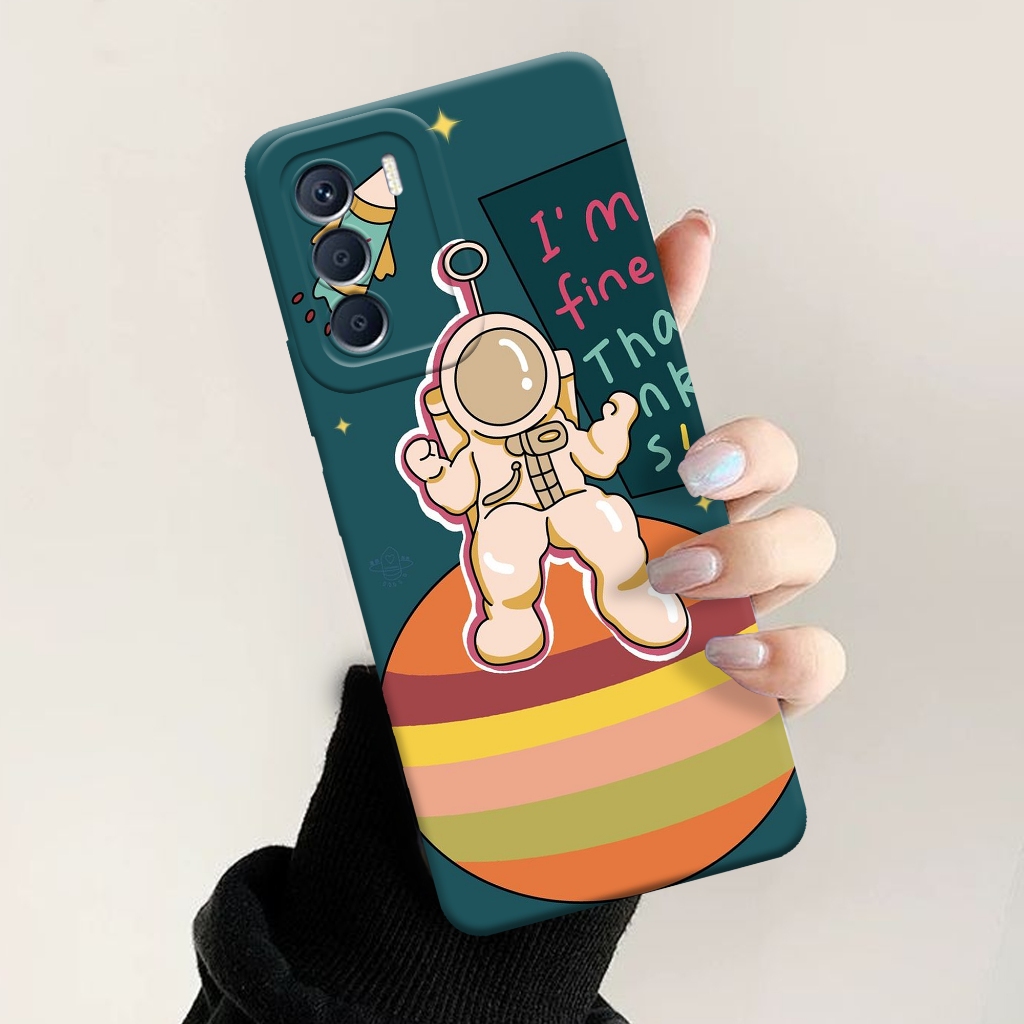 Softcase Infinix Zero 5G - ORORA - Casing Infinix Zero 5G - Motif case Astronot - Infinix - Softcase