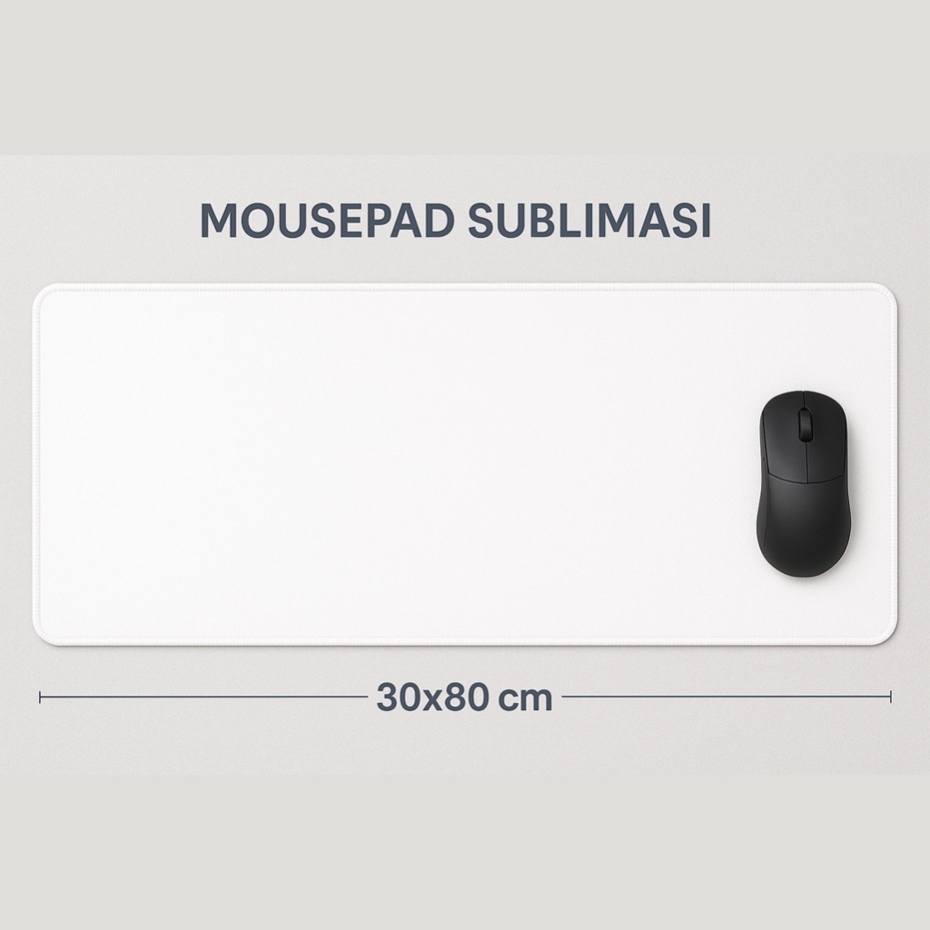 Custom Mousepad Sublimasi alas rubber antislip DIY berbagai jenis ukuran
