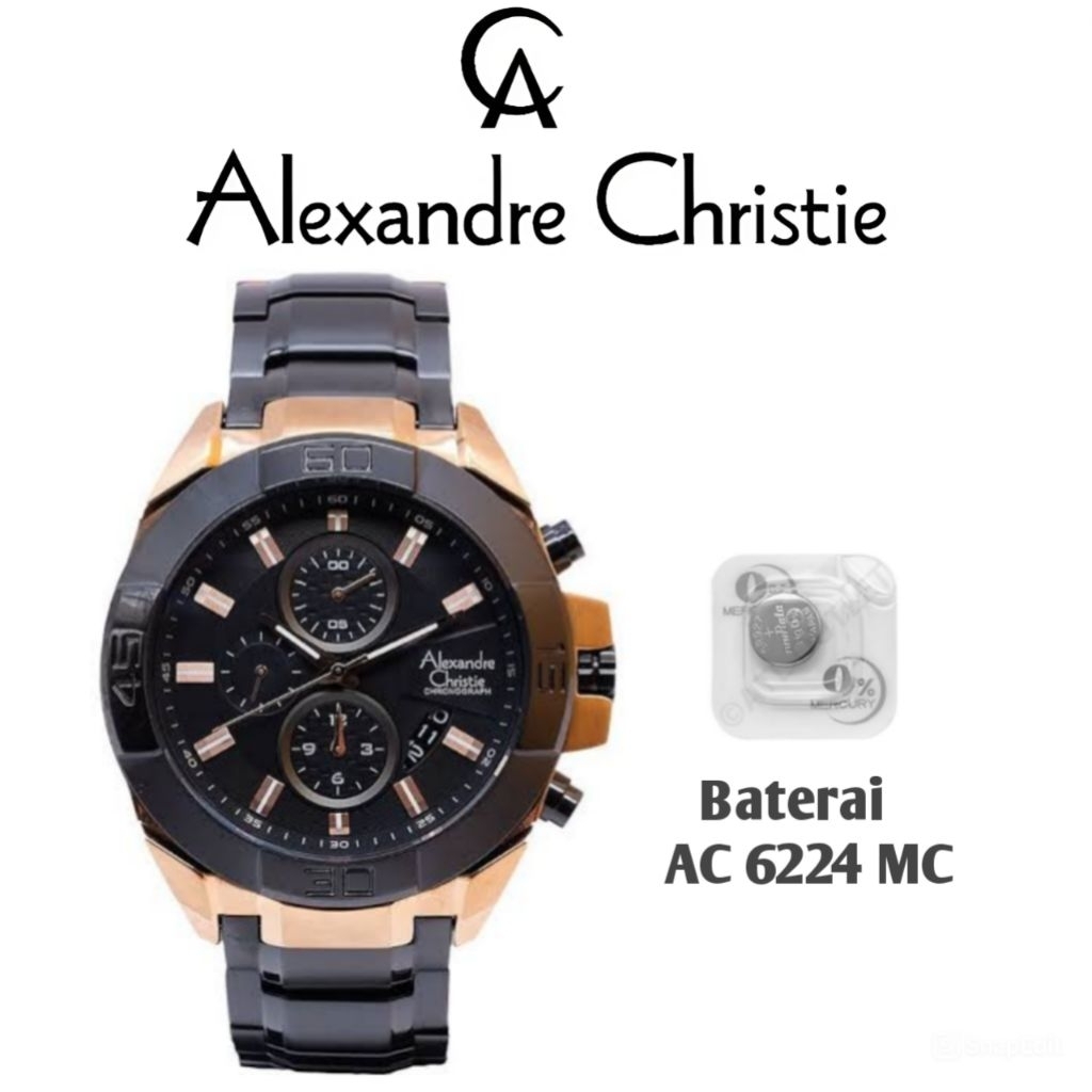 Baterai Original untuk Jam Tangan Alexandre Christie Type AC 6224 MC