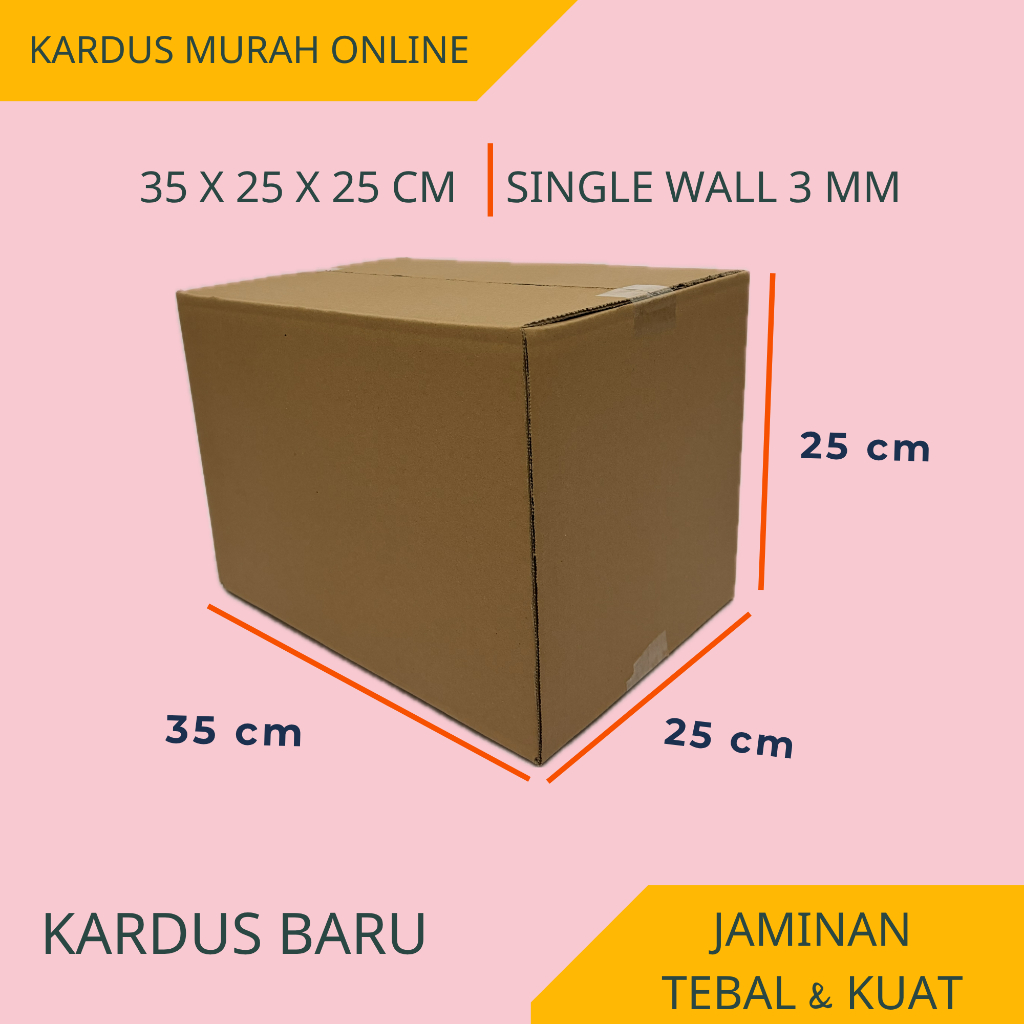 

BOX 35X25X25 CM MURAH KARDUS KARTON PACKAGING ONLINE
