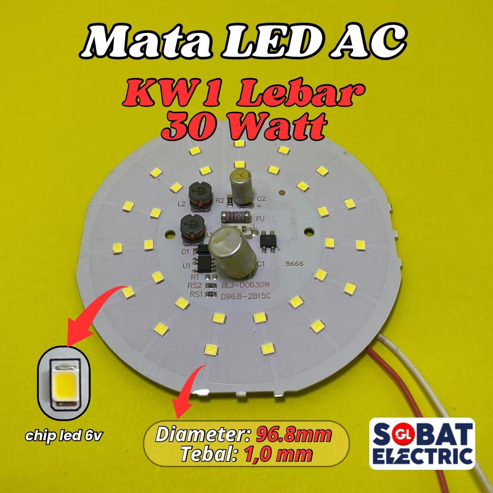 PCB Mata Lampu LED 30w KW1 Tanpa Driver - DOB LED AC 30 Watt Langsung 220V (ACR)