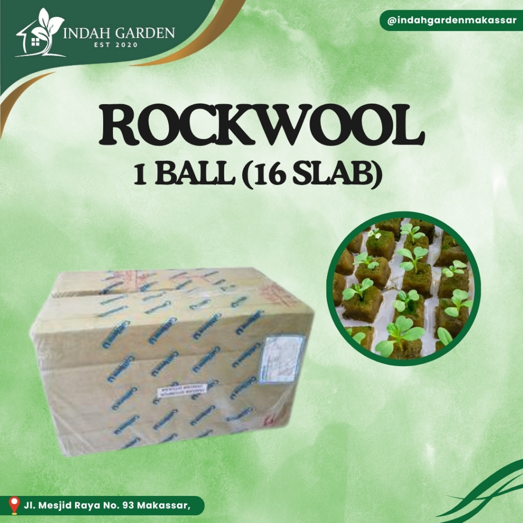 Rockwool Hidroponik Cultilene 1 Bal / Ball (16 slab) Original.