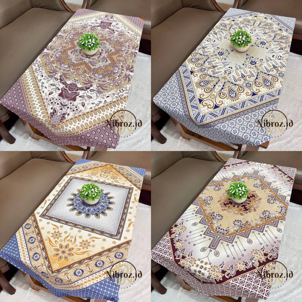 RADEN AYU Taplak Meja Batik Motif Tulis Segi Empat Taplak Meja RA ORI Taplak Meja Tamu Taplak Meja G