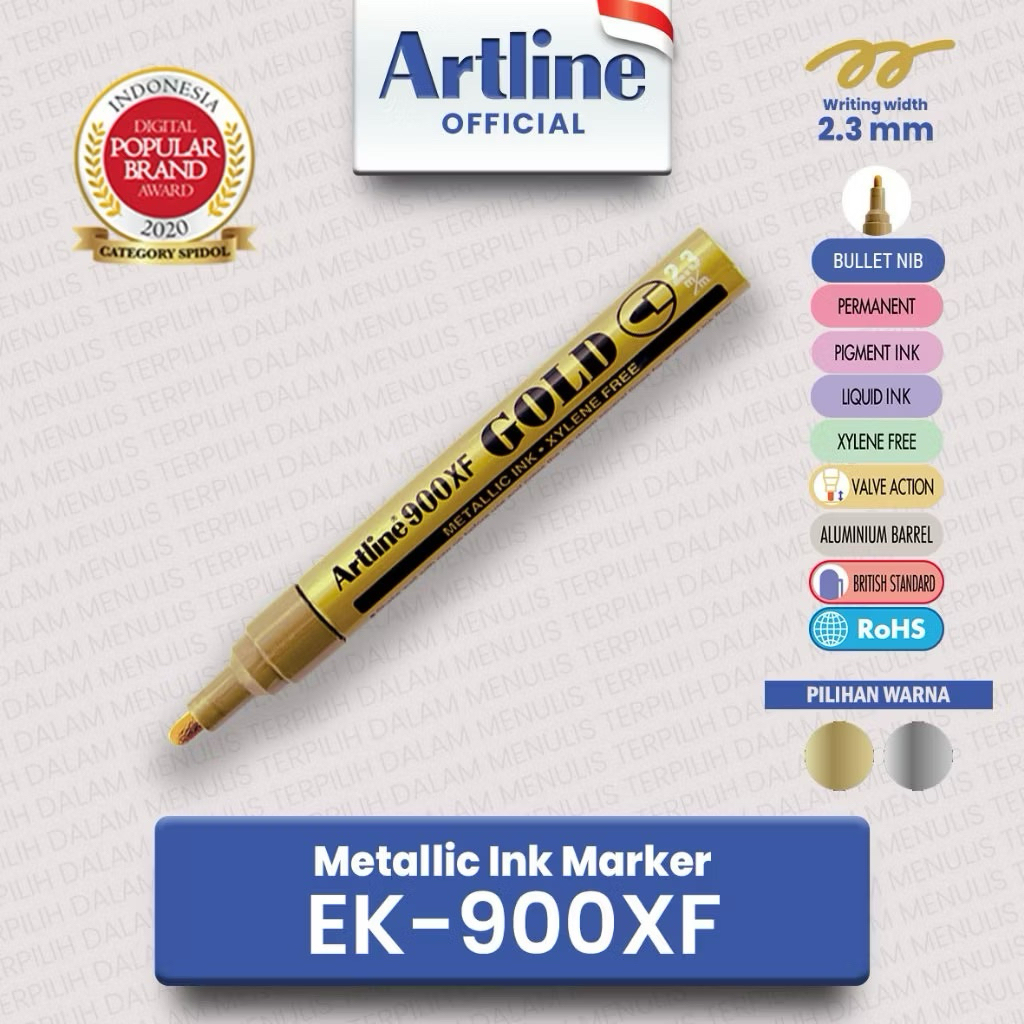 

ARTLINE Spidol Metallic Ink Marker EK-900XF (1 pcs)
