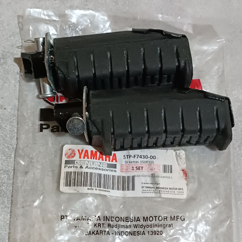 FOOTSTEP BELAKANG FOOTSTEP KARET (5TP) MOTOR JUPITER Z