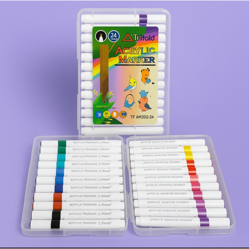 

Spidol TRIFELO ACRYLIC MARKER 24 WARNA - Spidol Akrilik