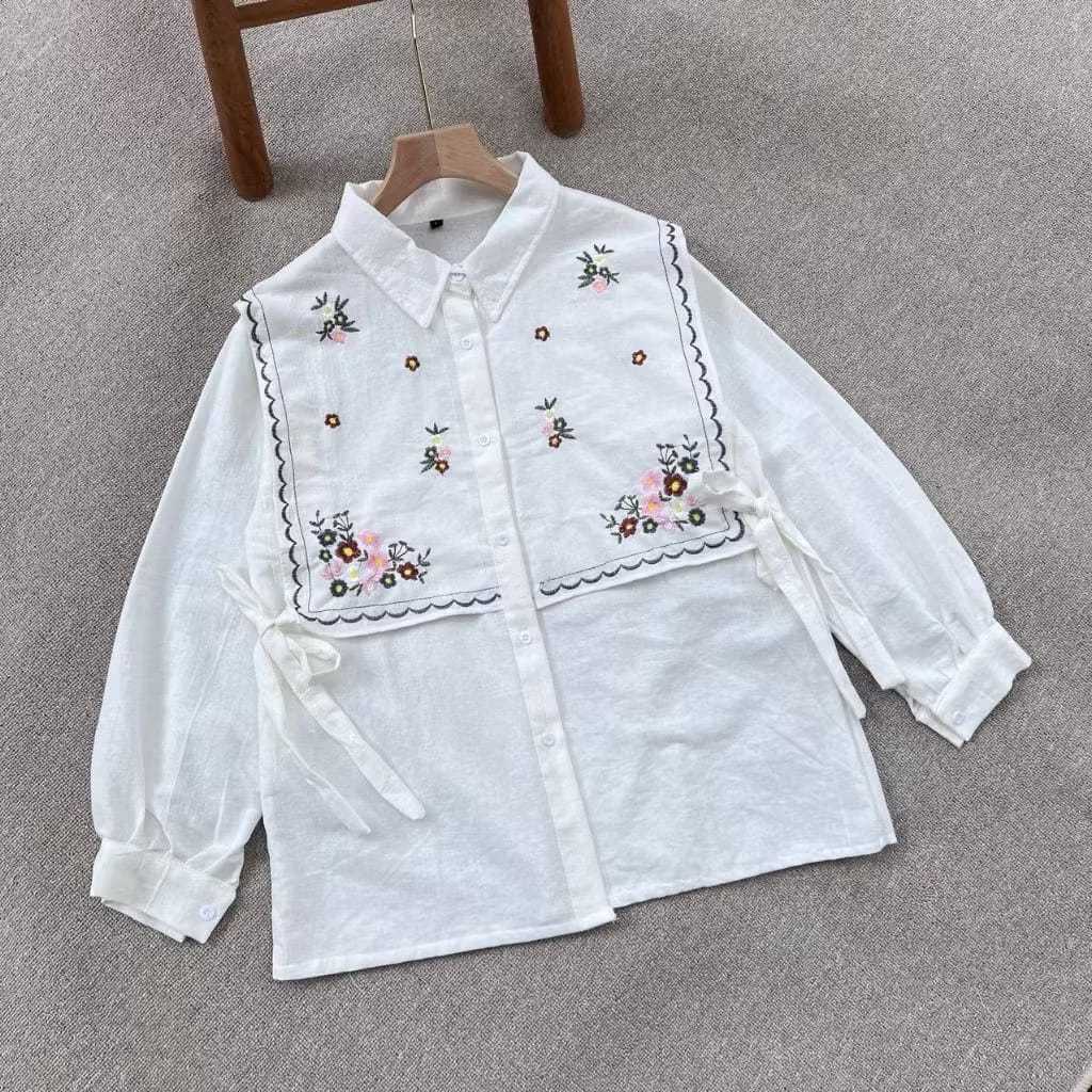 Blouse Narika / Kemeja Wanita Bordir Bunga / Kemeja Bordir Jumbo / Narika Blouse Bordir / Blouse Bor