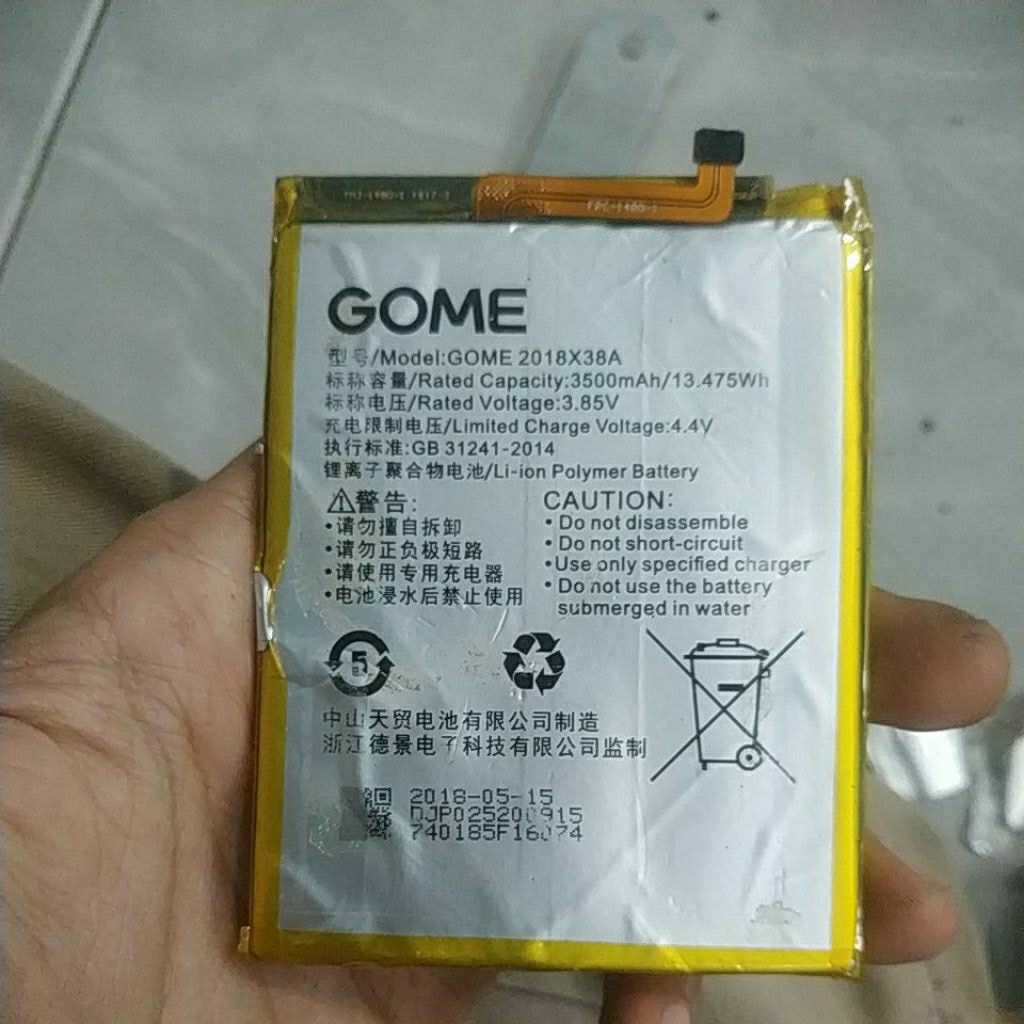 BATERAI GOME 2018X38A