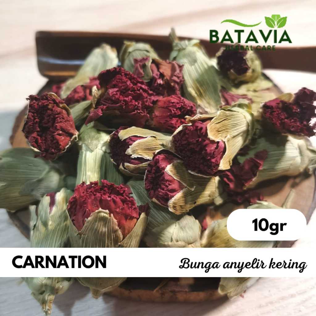 

Red Carnation Tea Teh Bunga Anyelir Kering Premium Flower tea - 10gr