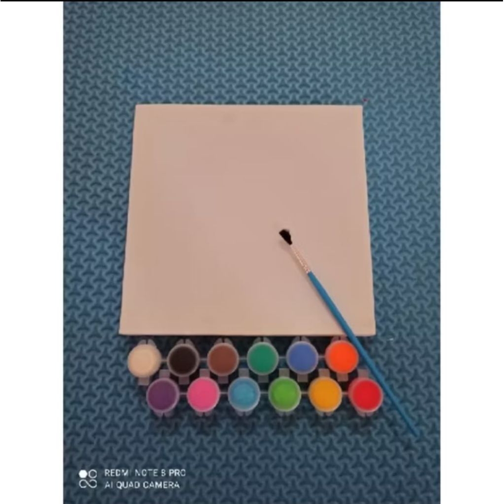 

Kanvas lukis/set cat 12 warna+1kuas (lengkap)