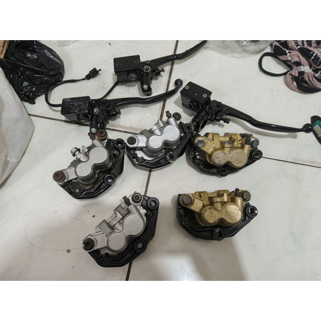 KALIPER KEPALA BABI PENGEREMAN ORIGINAL LEPASAN YAMAHA RXKING RX KING NEW MUDA PEREDAM CARALYZER ORI