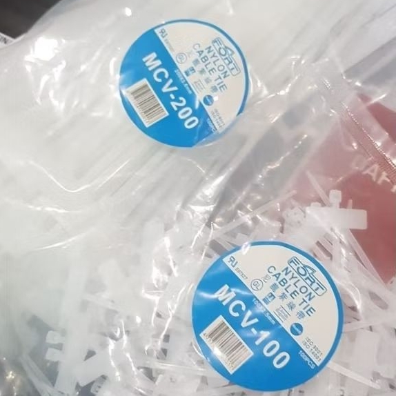 

Cable tie label FORT MCV 100x2,5 / 200X3,6 mm kabel marker tie labeling MCV putih isi 100pcs nylon