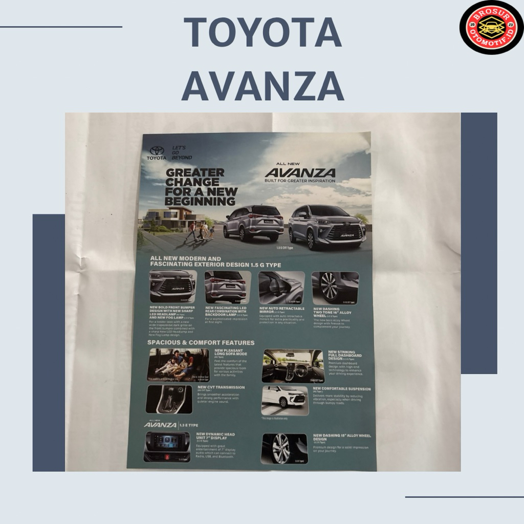 Brosur Toyota Avanza ( flyer )