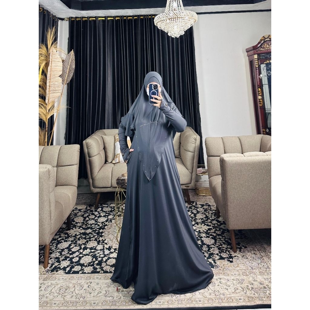 GAMIS set syari alysa series JERSEY ITY SUTRA by QUEEN syari