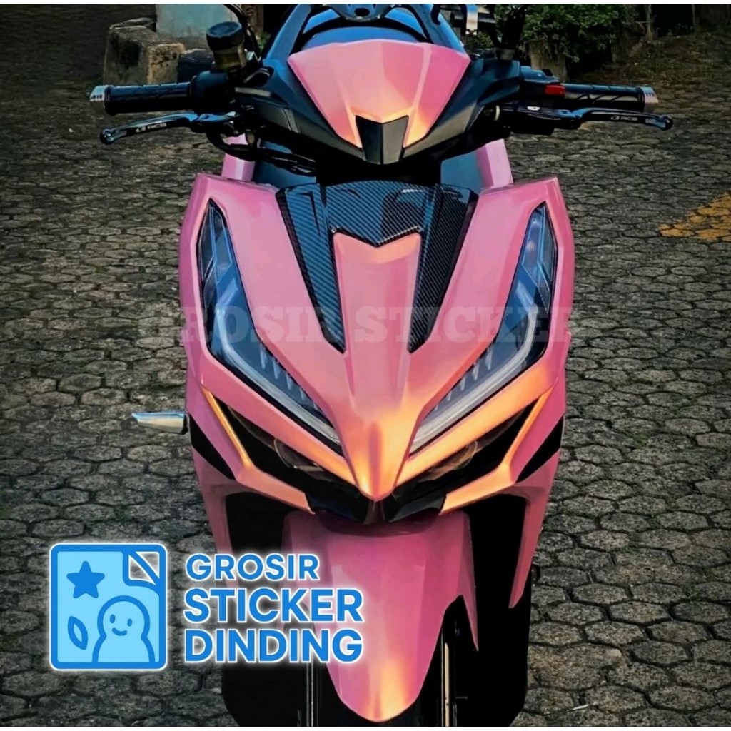 Stiker skotlite Lembayung warna Romantic Pink Gold stiker untuk motor dan mobil stiker termurah dan 