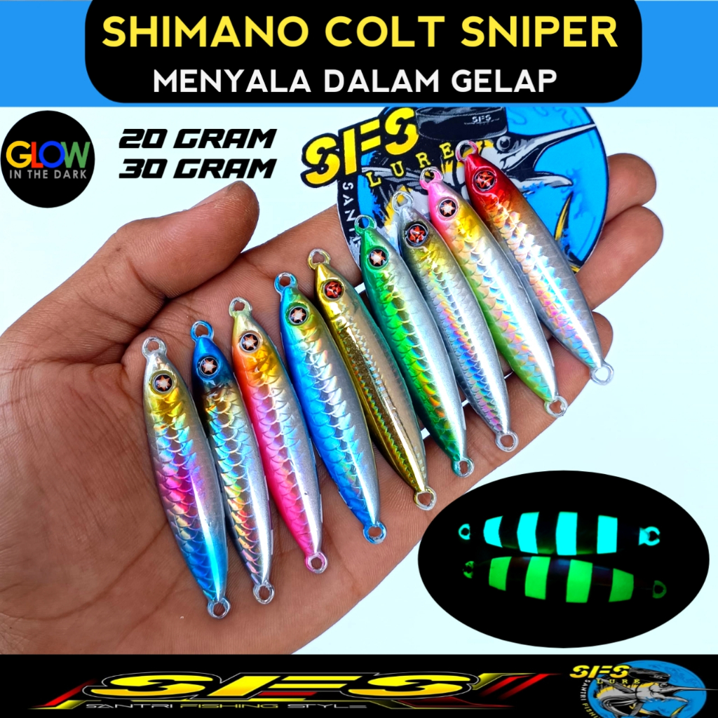METAL JIG 30g/20gram COLT SNIPER micro jig 20gram metal jig 20gram umpan pancing Colt sniper GID Ump