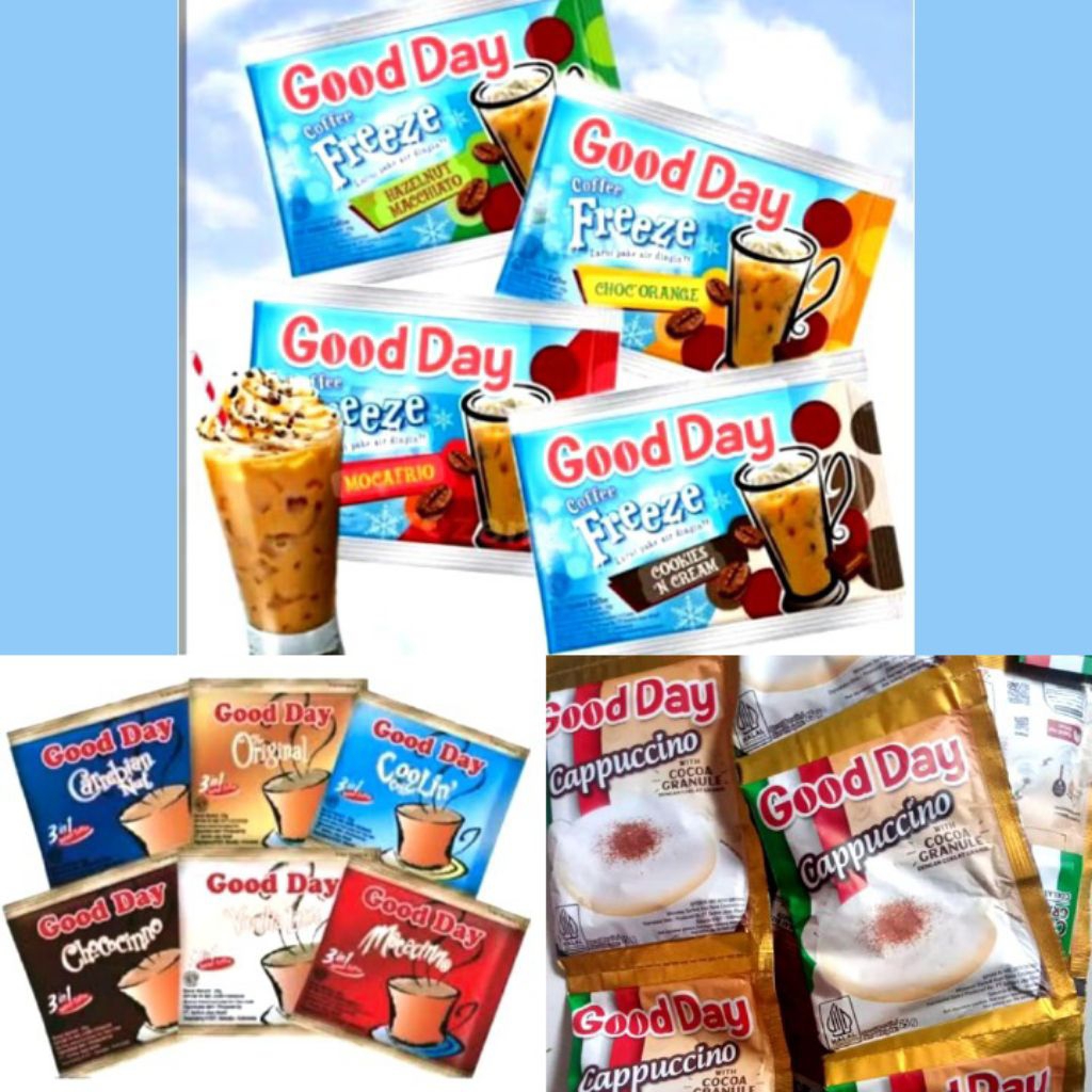 

Kopi Good Day Bermacam Pilihan {10 SACHET/1 RENCENG)
