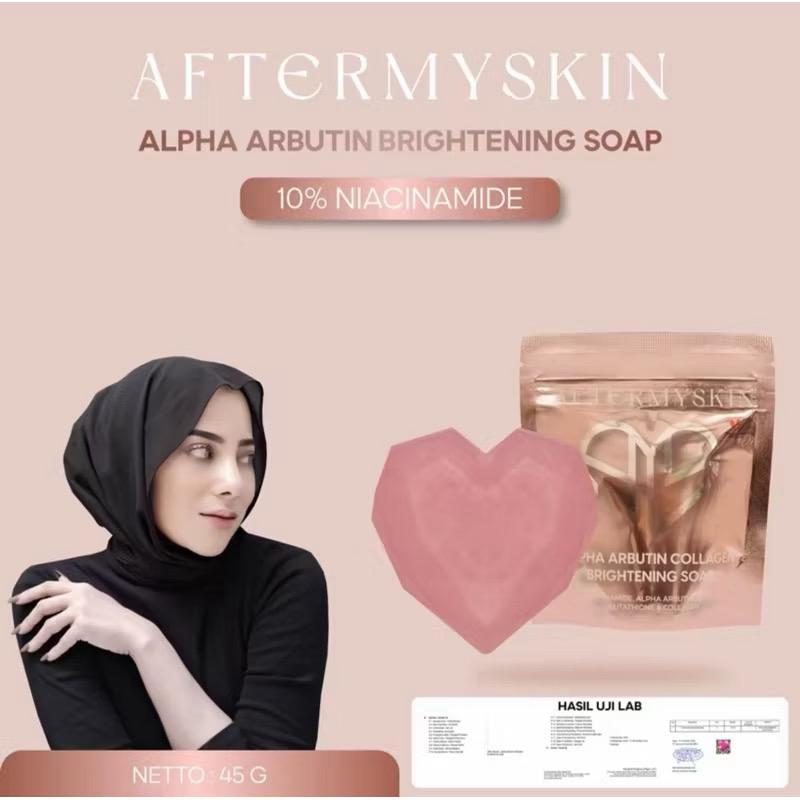 SABUN AFTERMYSKIN / SABUN AFTERSKIN ALPHA ARBUTIN BRIGHTENING SOAP|Aftermyskin Alpha Arbutin Collage