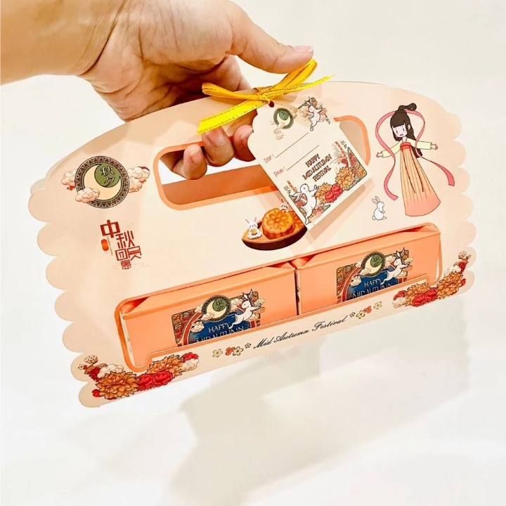 

Cake Box Jinjing Hampers Mooncake Isi 2 Kardus Hampers Packaging Mooncake 75-150gr