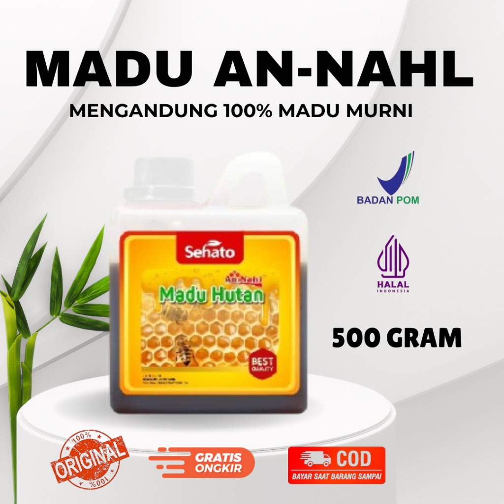 

Madu Hutan An-Nahl Sehat 500gr / Madu Nahl