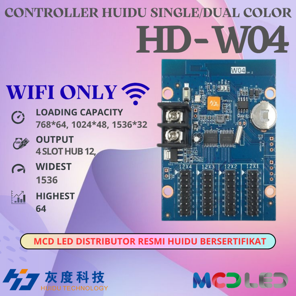 HD W04 WIFI CONTROLLER RUNNING TEXT