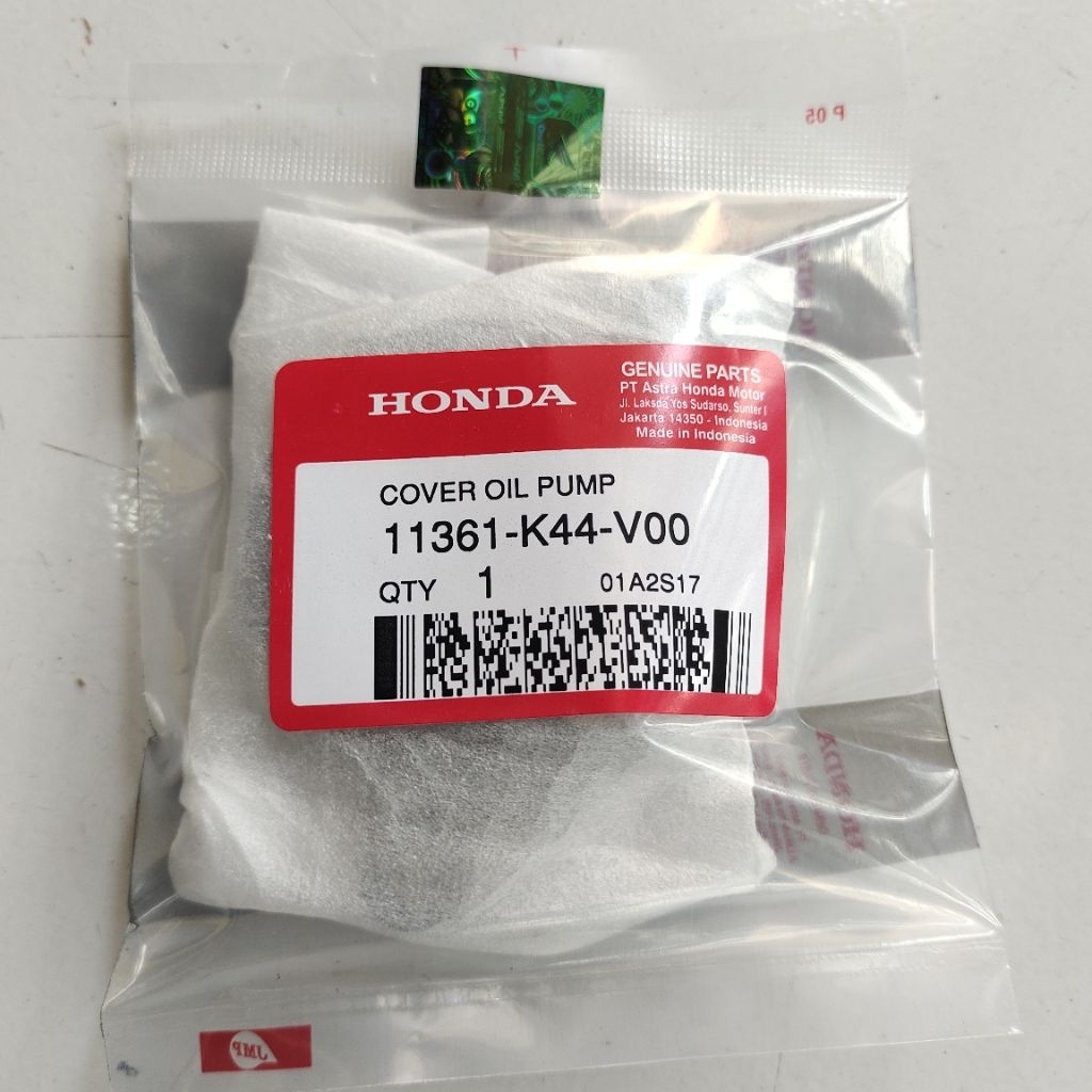 11361-K44-V00 Cover tutup gigi pompa oli cover oil pump Beat pop esp Scoopy esp Vario 110 esp origin