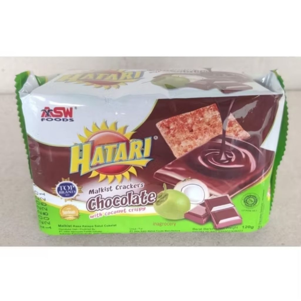 

HATARI MALKIST CRACKERS CHOCOLATE COCONUT 120gr
