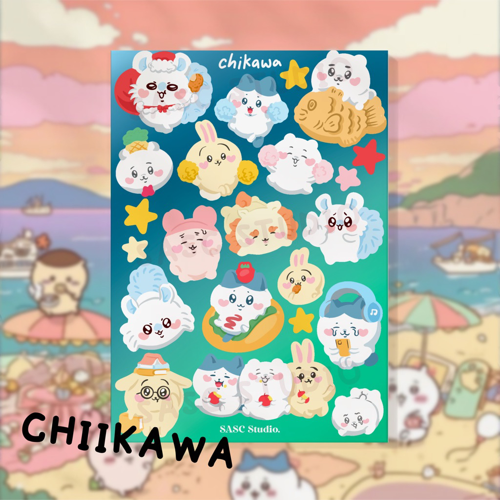 

CHIIKAWA chikawa stickersheet gemas lucu | waterproof scrapbook aksesoris casing hp laptop botol minum
