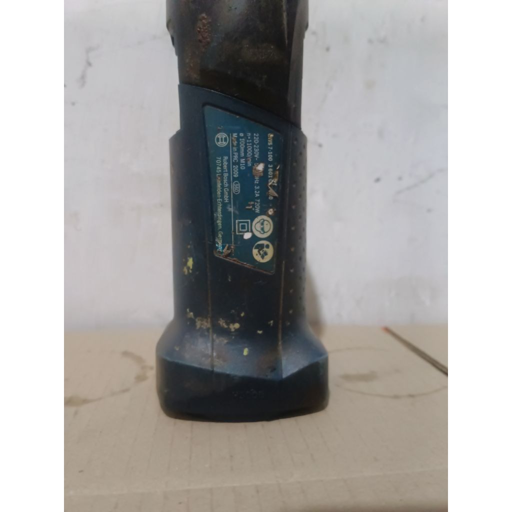 COVER BODY BOX MESIN GERINDA BOSCH GWS 7-100 ORIGINAL BEKAS PAKAI