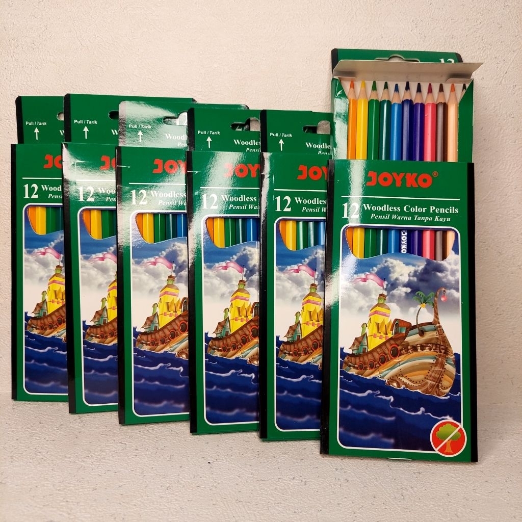

PENSIL 12 WARNA PANJANG JOYKO CP 103 /perdus isi 12 pak