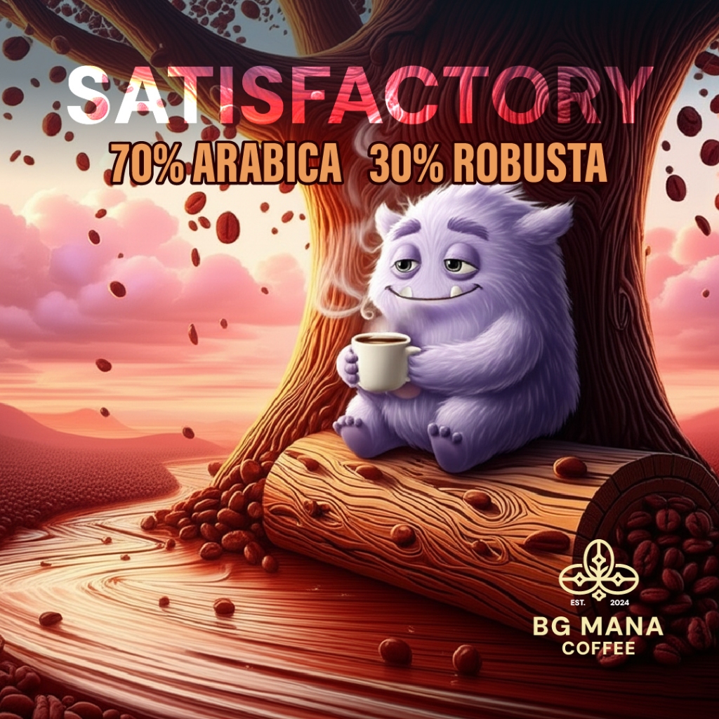 

Satisfactory 70% Arabica 30% Robusta Biji Kopi / Coffee Beans - BG Mana Coffee