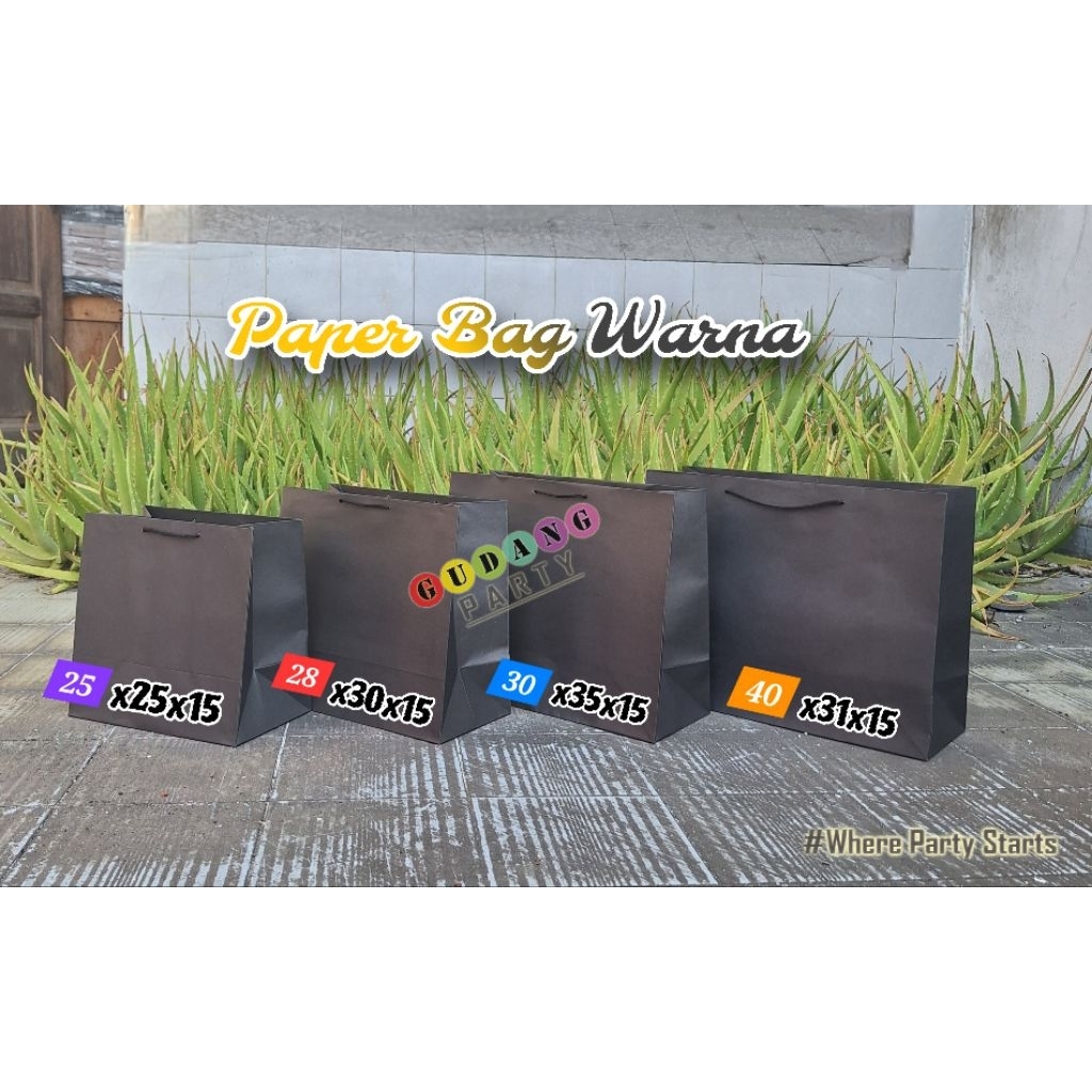 

Paperbag Polos Warna Paperbag Tebal Tas Bingkisan Souvenir Hampers